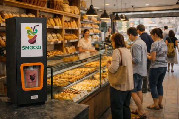 Máquina de smoothies para panaderías Máquina automática de smoothies en una panadería moderna para aumentar el ticket medio
