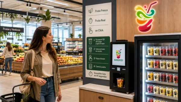 Smoothies en supermercados | Máquina automática SMOOZI